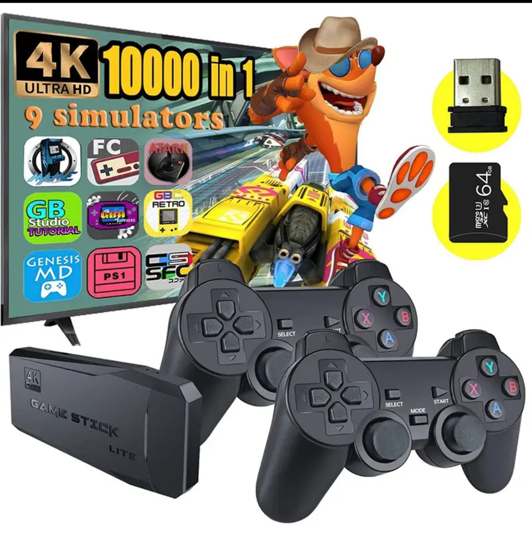 Video Game Stick Lite 4K HD Support Retro Home Console Emulator 10K+ Games