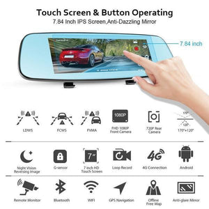 Touch Screen Digital Rear-View Mirror