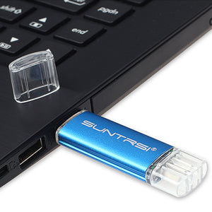 Suntrsi USB Flash Drive 64GB OTG Pen Drive High Speed Pendrive For Phone computer USB Stick Flash Drive Customized Logo Printing