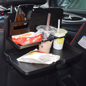 Auto Car Back Seat Folding Table Stowing Tidying Drink Food Cup Tray Holder Stand Desk Laptop Dinning Organizer Rack Accessories