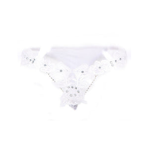 Large size sexy lingerie underwear low-waist T trousers embroidery lace thongs